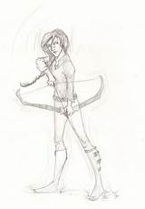 Katniss Everdeen Body sketch template