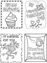 Cards Valentine Valentines Printable Coloring Kids Classroom Card Color Pages School Happy Choose Board sketch template