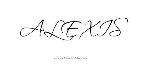 alexis name tattoo designs