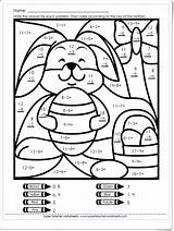 Restas Pascua Para Matemáticas Fichas Math Sumas Imprimir Colorear Niños Suma Actividades Artículo Imagen Pintar Resta La sketch template