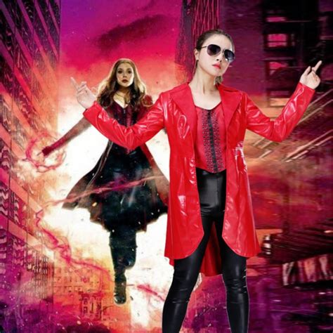 Scarlet Witch Avengers Lycra Costume Costume Party World
