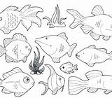 Sea Creatures Deep Coloring Pages Getdrawings Getcolorings Color sketch template