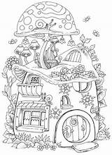 Pintar Ausmalen Erwachsene Páginas Malbuch Mushrooms Toadstools Colorier Hexenhaus Mushroom Paginas Mandalas Adultos Vorlagen Esqueleto Armar Oggy Sapin Zeichnungen Adulte sketch template