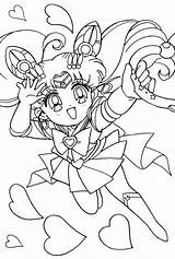 Moon Sailor Pages Coloring Chibi Birthday Crafts Kawaii sketch template