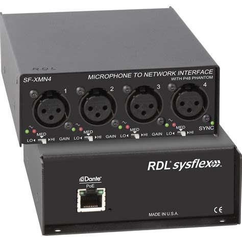 rdl  xlr female microphone inputs  rj network sf xmn