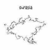 Eurasia Continents sketch template