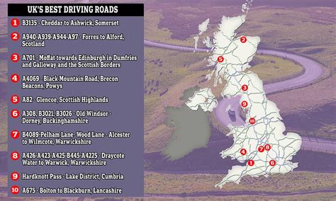 The Uk’s Best Driving Roads Have Been Revealed Daily Mail Online
