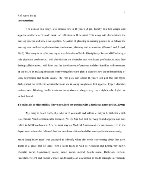 write  introduction   reflection paper