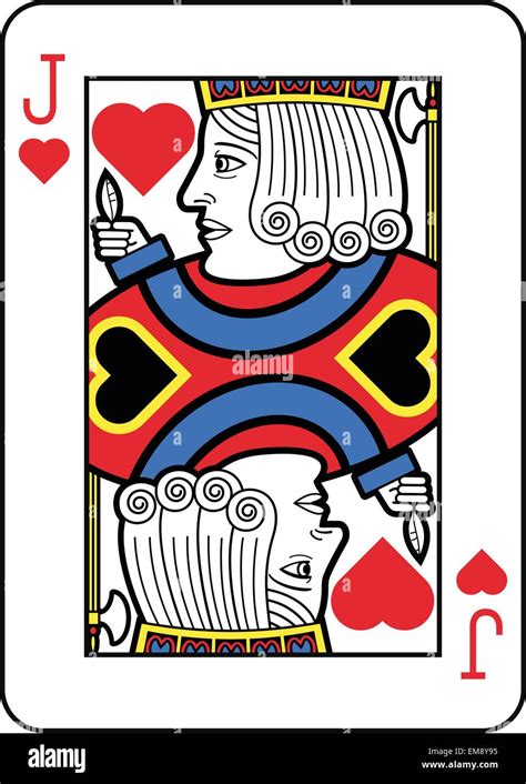 jack  hearts card  res stock photography  images alamy