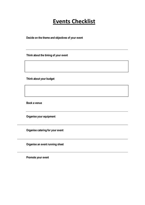 event planning checklist template word