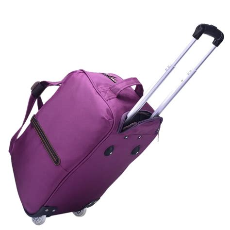 hand luggage trolley travel bag waterproof oxford suitcase bags
