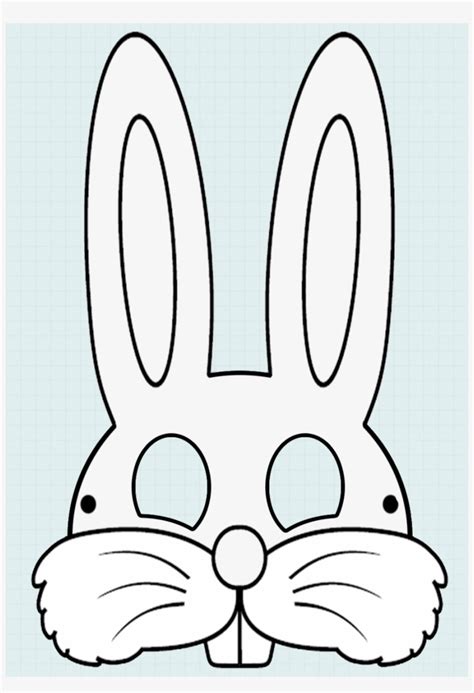 printable bunny face  printable templates