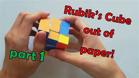 paper rubiks cube  template part  youtube