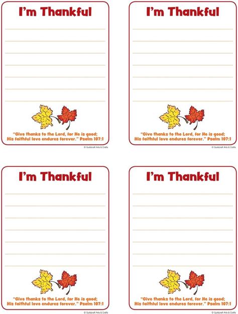 thankful cards printable