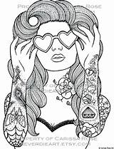 Coloring Tattoo Pages Cool Getdrawings sketch template