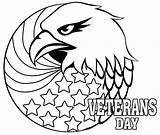Coloring Veterans Pages Eagle Printable Sheets Bald sketch template