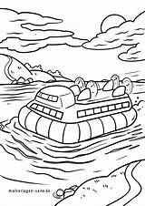 Luftkissenboot Boote Schiffe Ausmalen sketch template