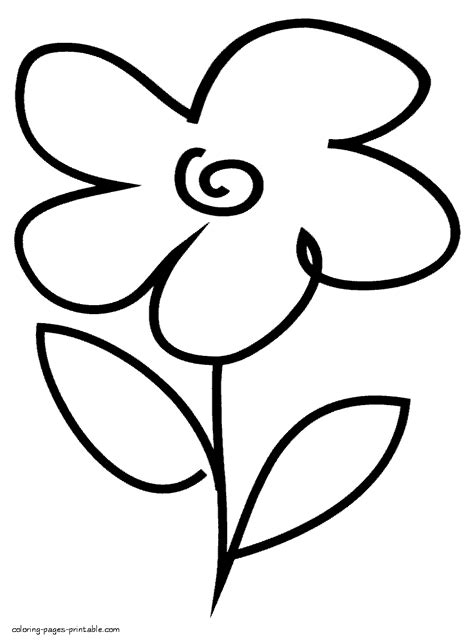 beautiful flower coloring page  kindergarten coloring pages