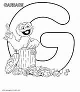 Coloring Pages Oscar Sesame Street Letter Printable Grouch Print Getcolorings Toddlers Color sketch template