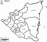 Nicaragua Departamentos Mapas Contornos sketch template