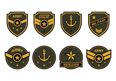 military logo vector art icons  graphics