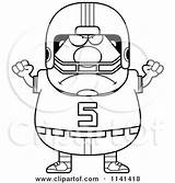 Player Football Chubby Angry Cartoon Clipart Thoman Cory Outlined Coloring Vector Careless Shrugging 2021 sketch template
