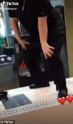 Mcdonald S Employee Is Filmed Reaching Her Hand Down The Back Of Her
