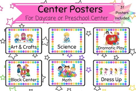 center signs  daycare  preschool classrooms   etsy