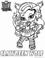 Monster High Chibi Coloring Pages Print sketch template