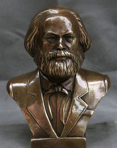 8 german great philosopher communist carl marx bust head bronze statue