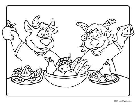 healthy coloring pages coloring home