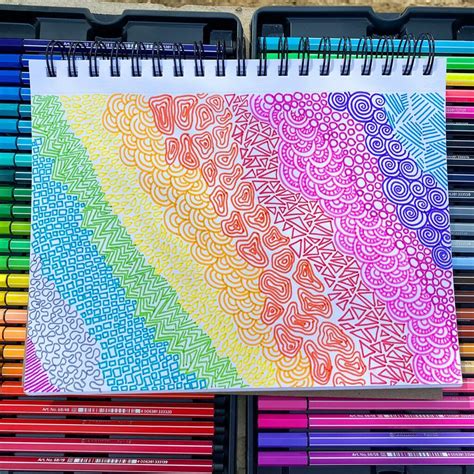 easy doodle idea  beginners color  happy