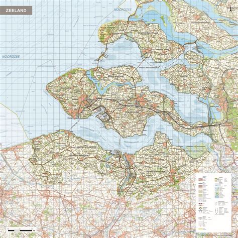 topografische kaart zeeland   kaarten en atlassennl