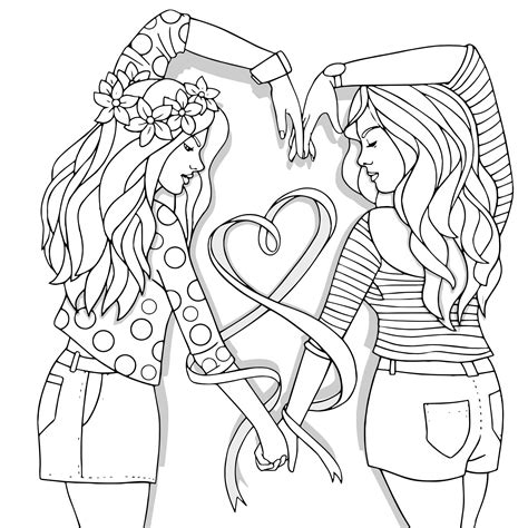 ideas  coloring cute bff coloring pages