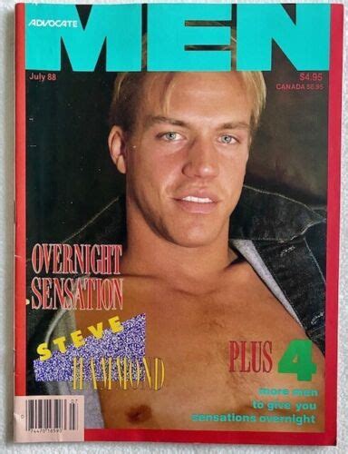 5 lot 1988 vintage advocate men gay interest male model magazines steve