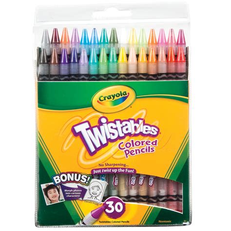 crayola twistables colored pencil set  colors walmart inventory