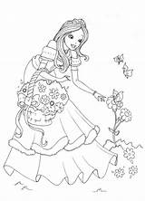 Princess Coloring Pages Printable Disney Princesses Kids Girls Non Clipart Prinzessin Prinsess Barbie Pic Sheets Ads Google Castle sketch template