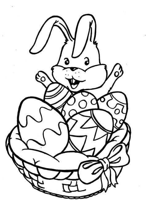 dibujo de conejo de pascua  colorear colorea tus dibujos