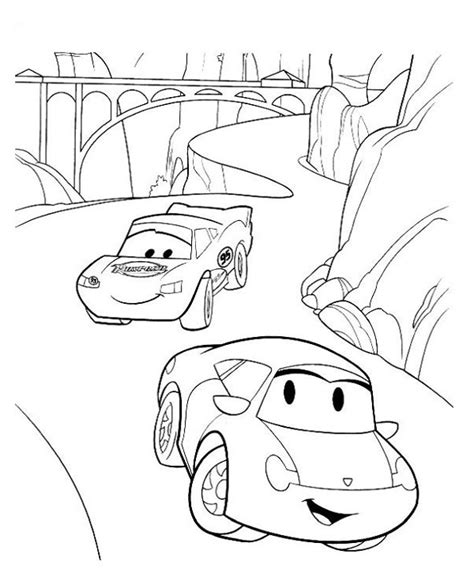 cars coloring page  sally  mcqueen
