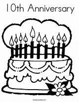 Anniversary Coloring Happy Pages Popular sketch template