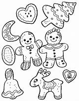 Cookies Christmas Coloring Cookie Pages Dessert Printable Jar Santa Print Scout Girl Kids sketch template