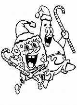 Christmas Spongebob Coloring Merry Pages Patrick Printable Colouring Print Choose Board Sheets sketch template