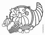Thanksgiving Coloring Pages Printable Kids November Cornucopia Print Turkey Pdf Preschool Drawing Adults Food Happy Book Color Educational Sheets Crayola sketch template
