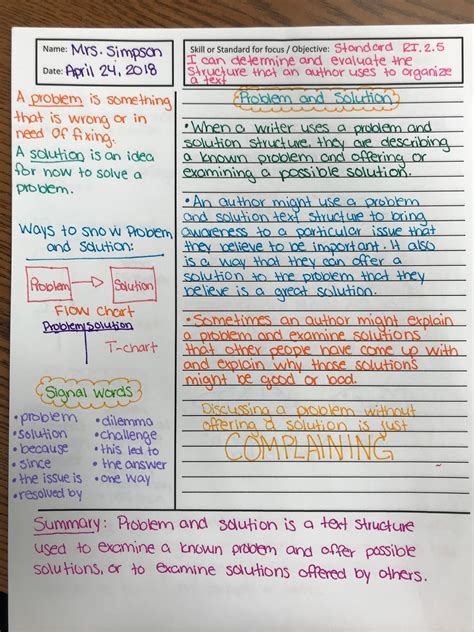 cornell notes effectively   laguage arts classroom teach