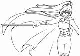 Swordswoman Ibispaint sketch template