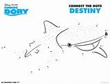 Dory Dots Finding Connect Destiny Disney Activity Printable Pages Coloring Party Pixar Sheets Pdf Dot Nemo Board Activities Kids Click sketch template
