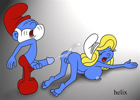 Rule 34 Alternate Breast Size Helix Papa Smurf Smurfette Tagme The