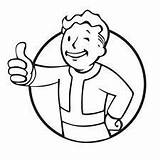 Fallout Vault Boy Clipart Svg Coloring Easy Posters Drawings Cartoon Faces Designlooter 7kb 225px sketch template