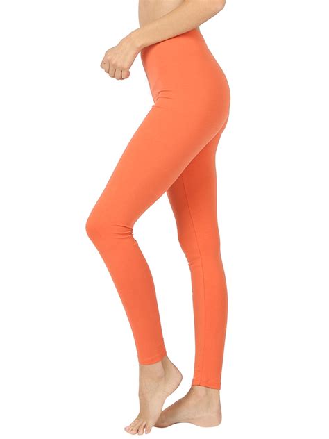 women premium cotton high waist full length leggings walmartcom