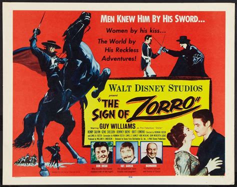 feature films  walt disney sign  zorro